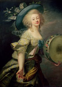 Porträtt av Marie-Anne de Cupis (1710-70) även känd som La Camargo